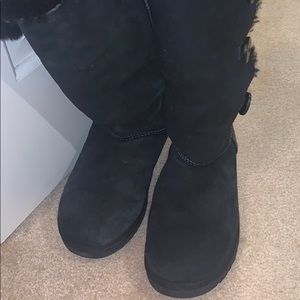 Authentic tall black UGG boots